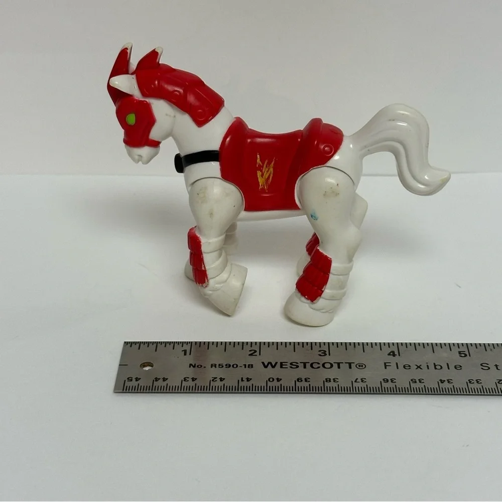 Imaginext White Red Ninja Samurai Horse Figure Fisher Price 2011